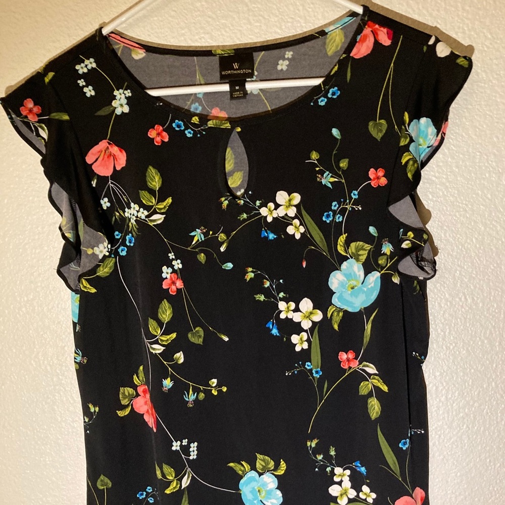 Cap Sleeve Top Sz M